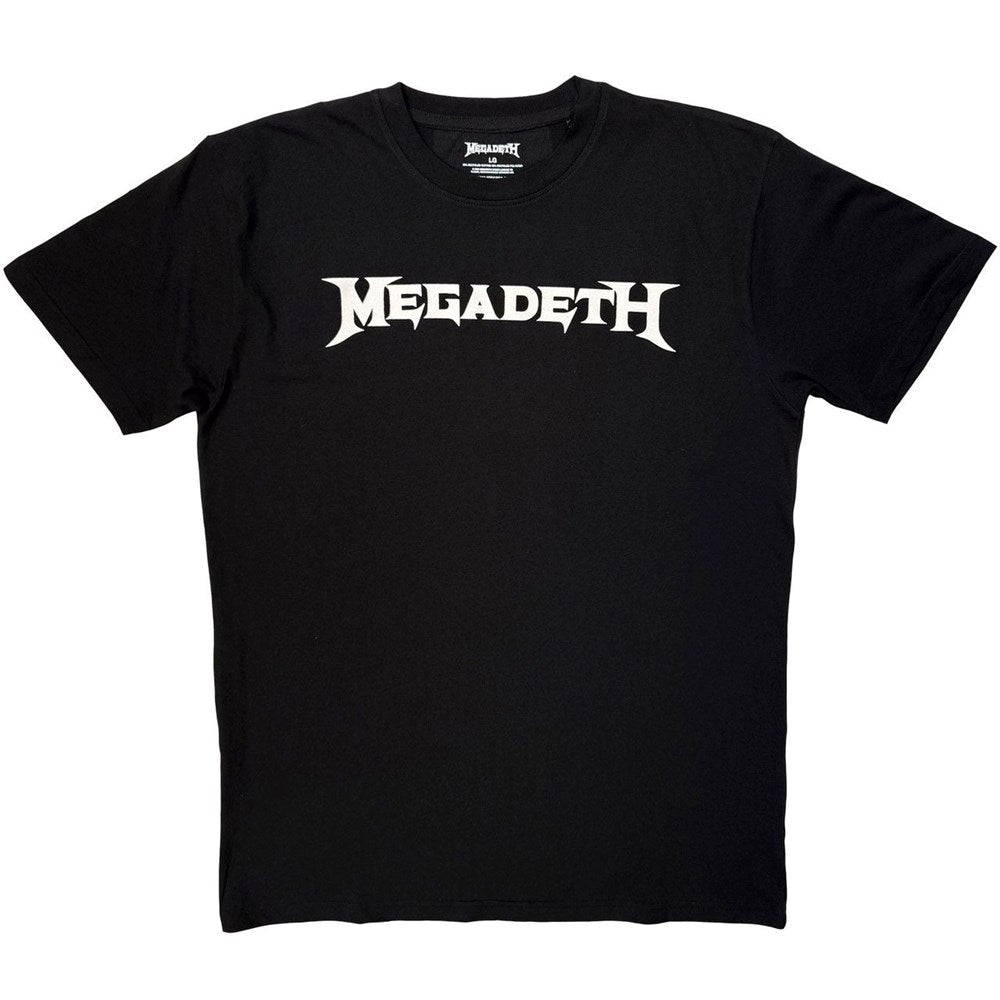 Megadeth - Logo Black Shirt (Mono Logo Range) - 100% Official Merchandise - COMING SOON