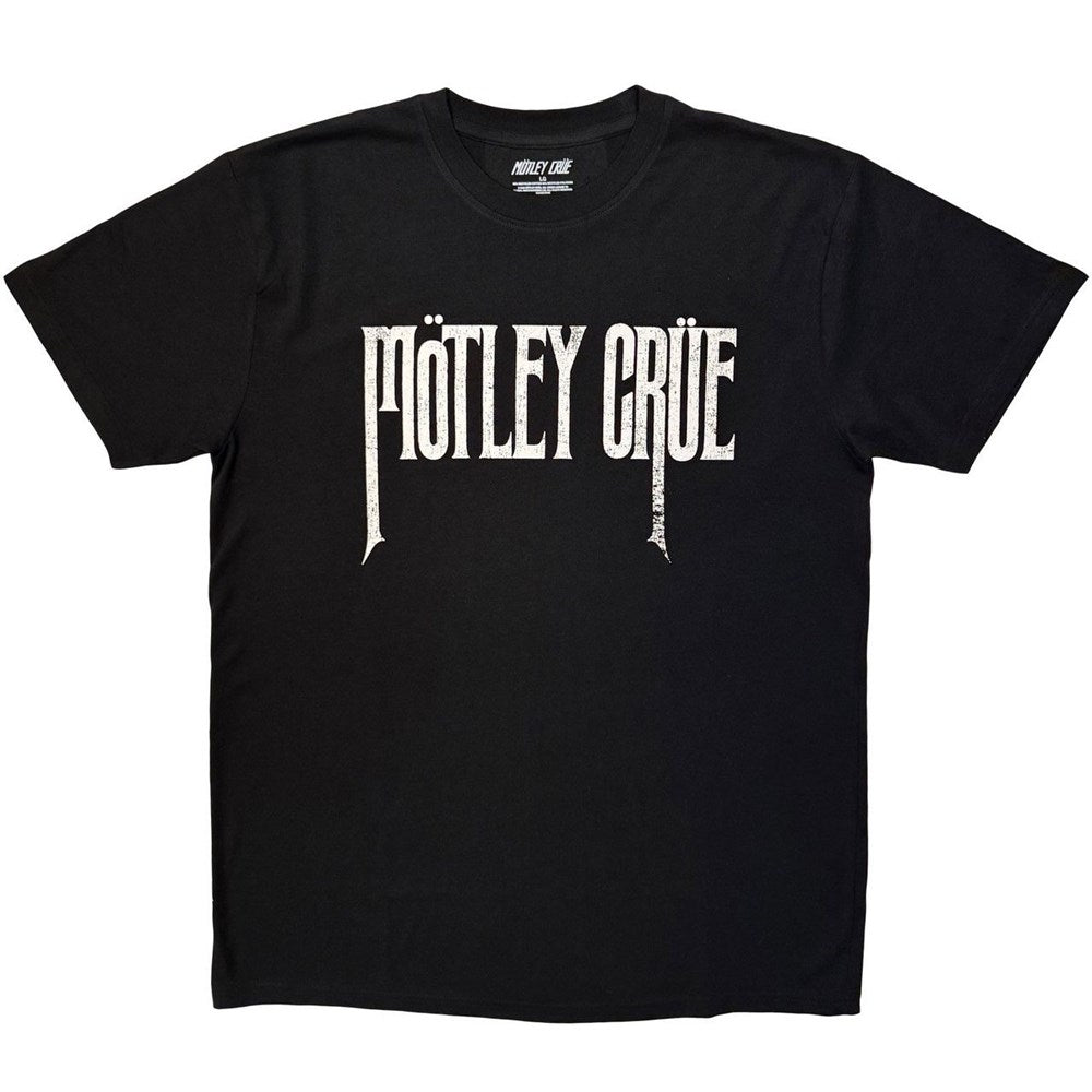 Motley Crue - Logo Black Shirt (Mono Logo Range) - 100% Official Merchandise - COMING SOON
