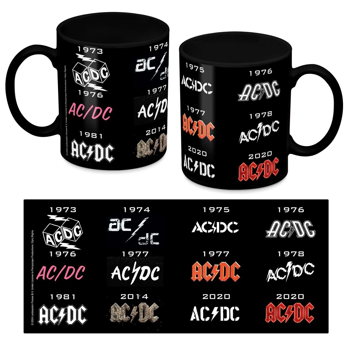 ACDC - Mug (50 Years Of Logos)