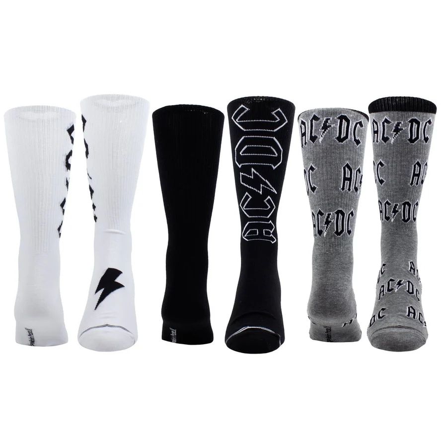 ACDC - Crew Socks (3 Pack In Gift Box)