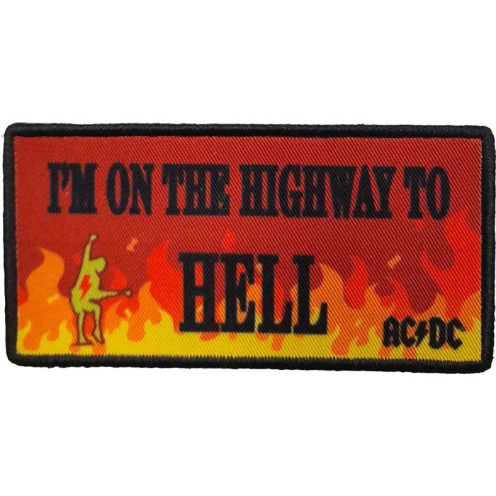 ACDC - I'm On The Highway To Hell (100mm x 55mm) Sew-On Patch