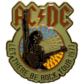 ACDC - Enamel Pin Badge - 1977 Let There Be Rock Tour - COMING SOON