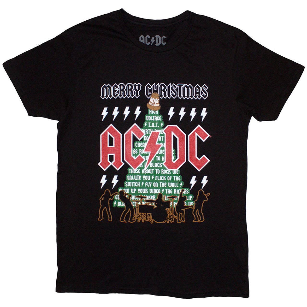 ACDC - Merry Xmas Black Shirt