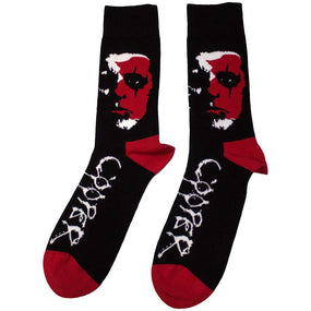Cooper, Alice - Crew Socks (Fits Sizes 7 to 11) - Alice Face