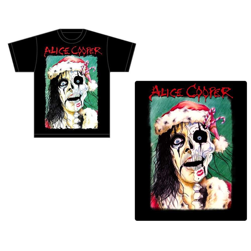 Cooper, Alice - Xmas Card Black Shirt - 100% Official Merchandise