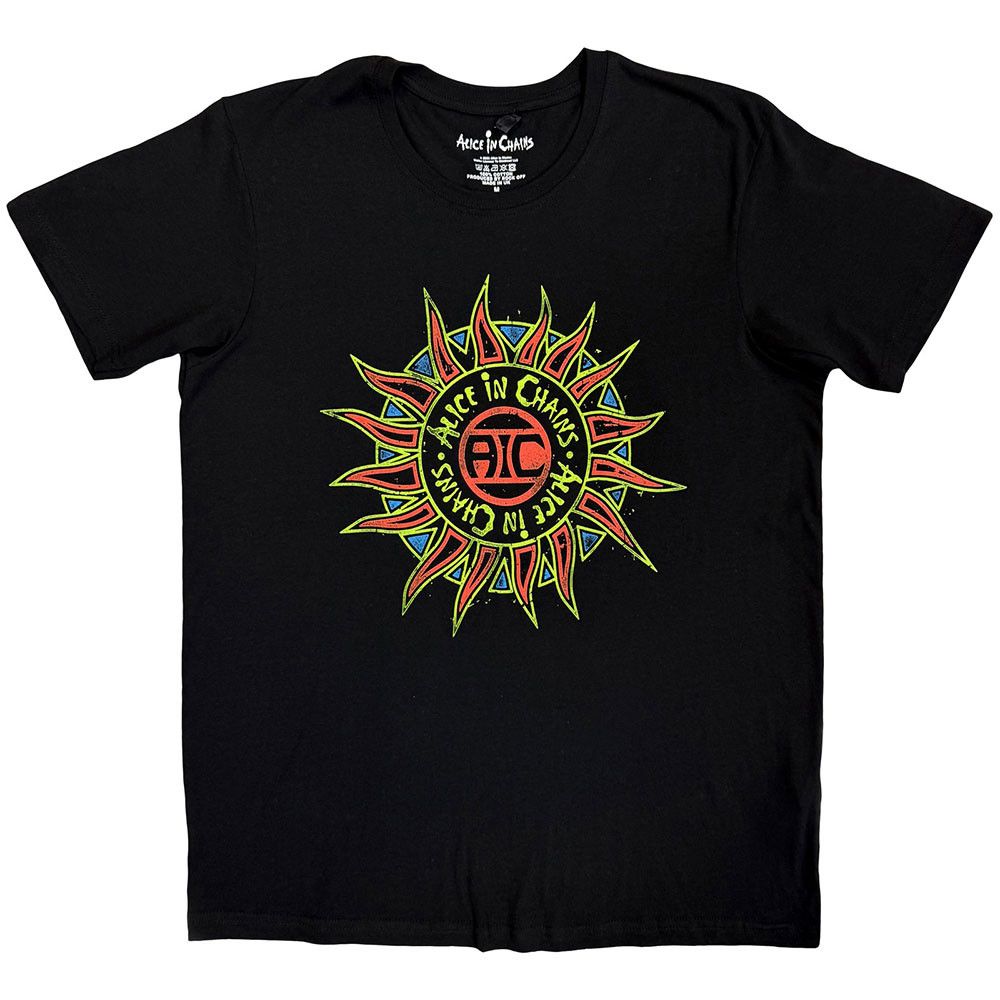 Alice In Chains - Sun Logo Black Shirt - 100% Official Merchandise