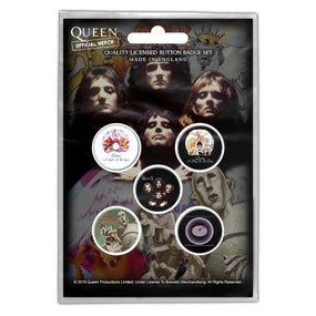 Queen - 5 x 2.5cm Button Set - Early Albums - COMING SOON