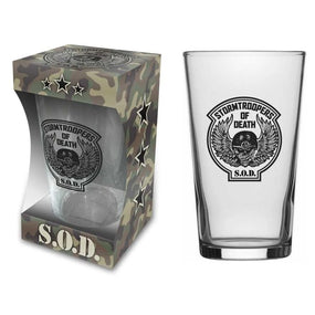 S.O.D. - Beer Glass - Pint - Winged Logo