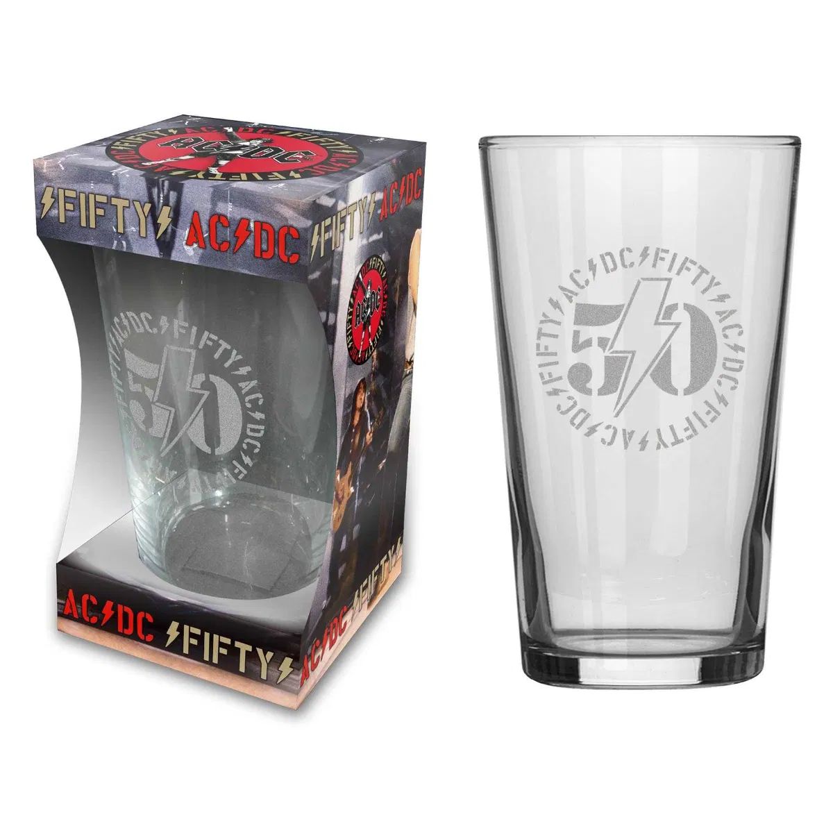 ACDC - Beer Glass - Pint - 50 Years - COMING SOON