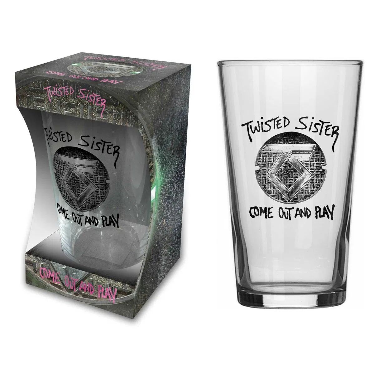Twisted Sister - Beer Glass - Pint - Come Out And Play