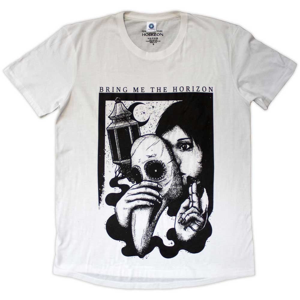 Bring Me The Horizon - Plague Womens Fitted White Shirt