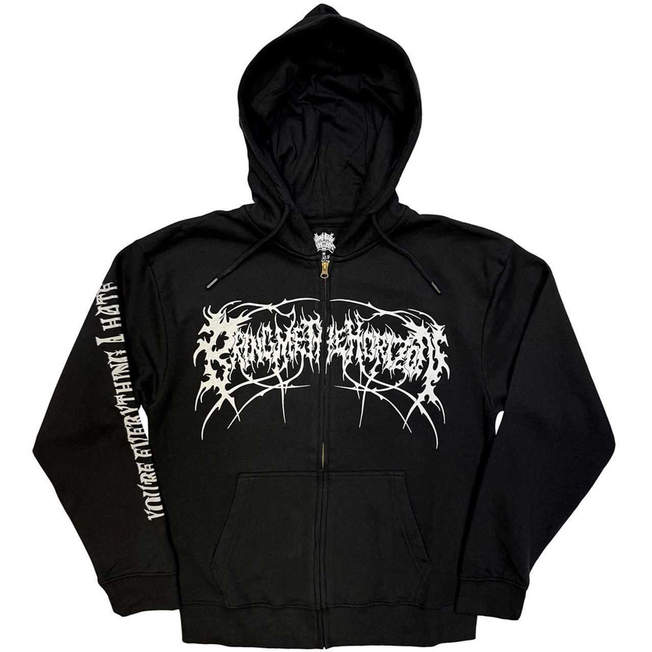 Bring Me The Horizon - Zip Black Hoodie (Metal Logo Genesis)