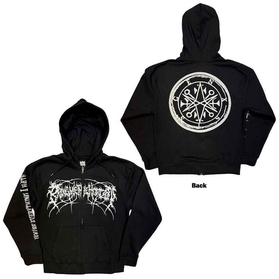 Bring Me The Horizon - Zip Black Hoodie (Metal Logo Genesis)