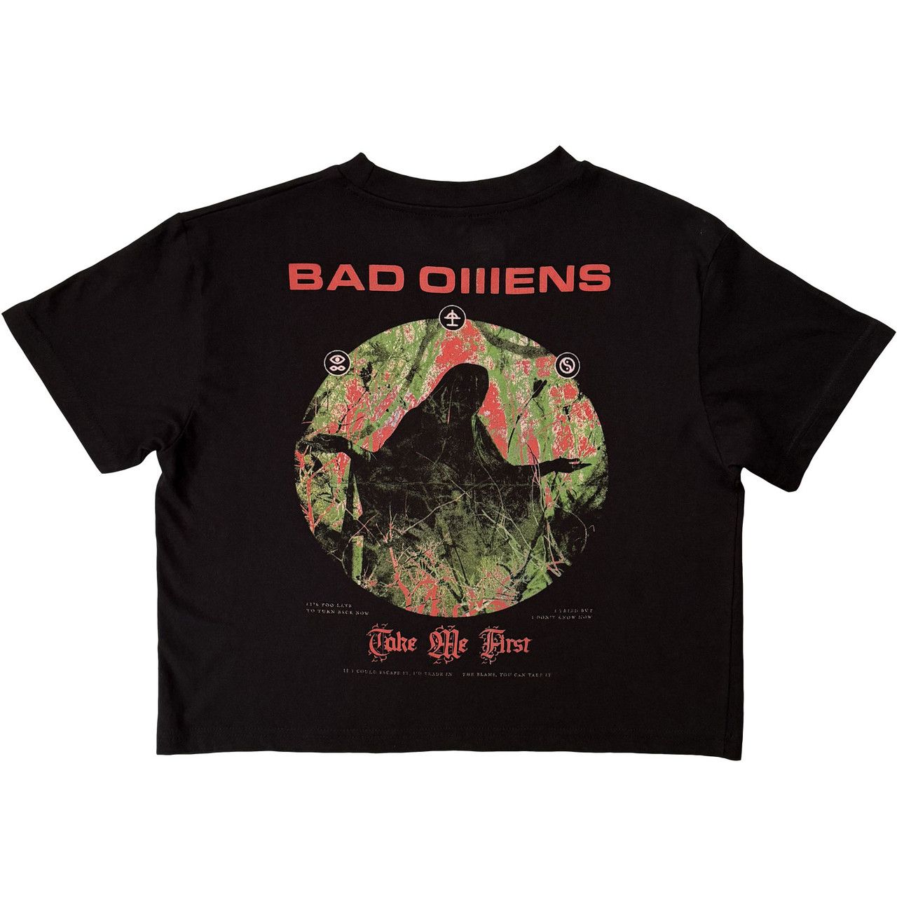 Bad Omens - Take Me First Womens Black Crop Top - 100% Official Merchandise - COMING SOON