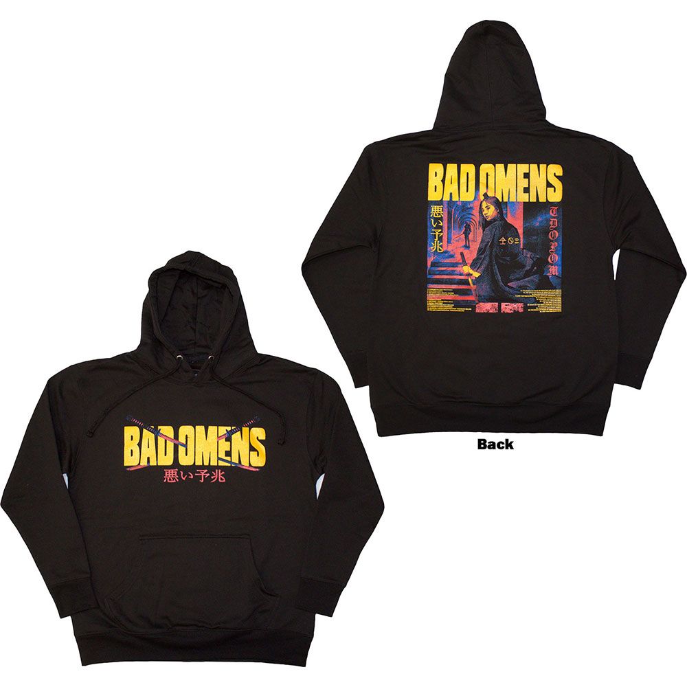 Bad Omens - Pullover Black Hoodie (Samurai Woman) - COMING SOON