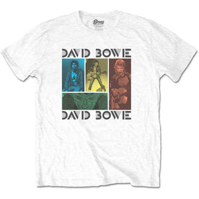 Bowie, David - Mick Rock Photo Collage White Shirt - COMING SOON