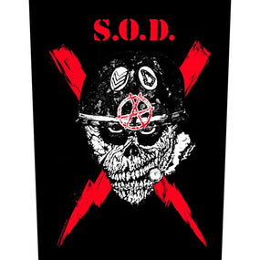 S.O.D. - Stormtroopers Of Death - Sew-On Back Patch (295mm x 265mm x 355mm)