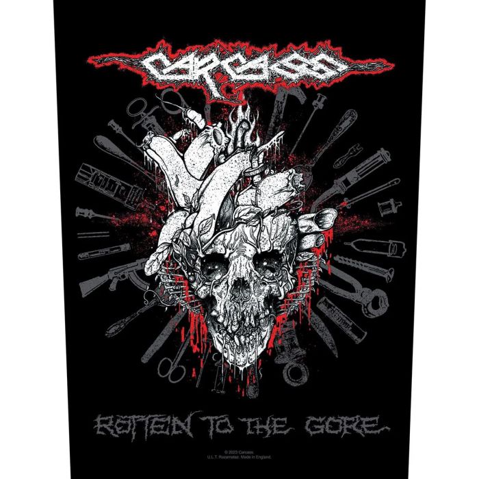 Carcass - Rotten To The Gore - Sew-On Back Patch (295mm x 265mm x 355mm)