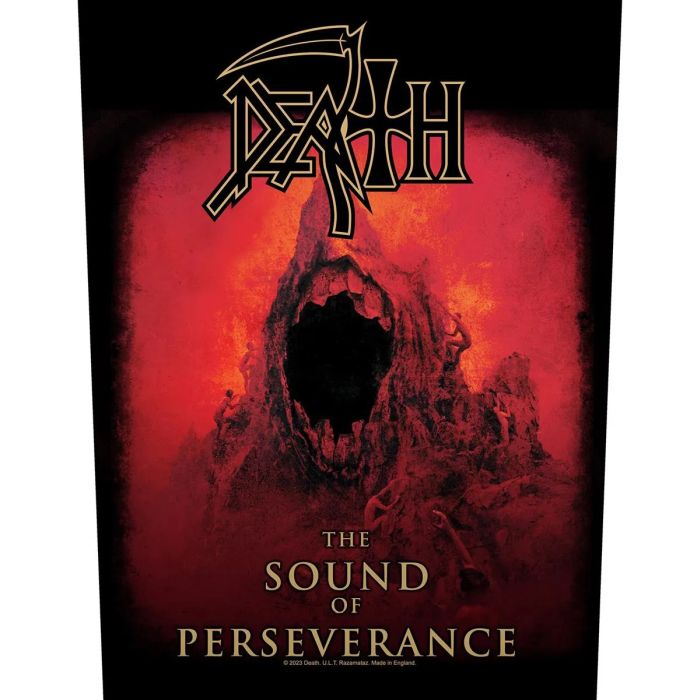 Death - Sound Of Perseverance - Sew-On Back Patch (295mm x 265mm x 355mm)