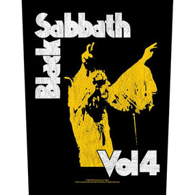 Black Sabbath - Vol 4 - Sew-On Back Patch (295mm x 265mm x 355mm)