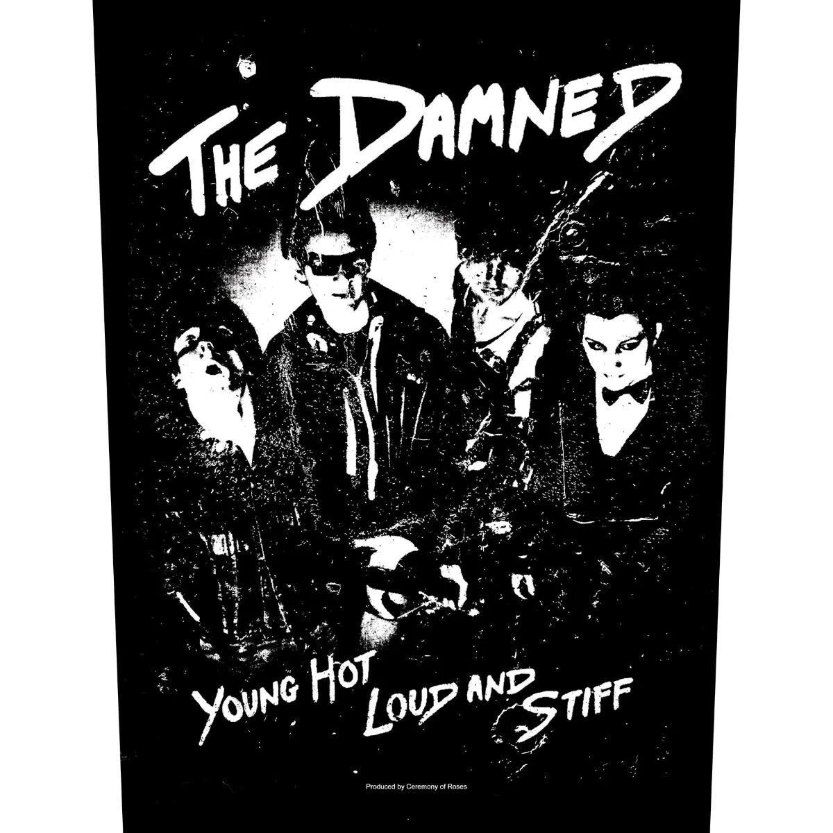 Damned - Young, Hot, Loud And Stiff - Sew-On Back Patch (295mm x 265mm x 355mm)