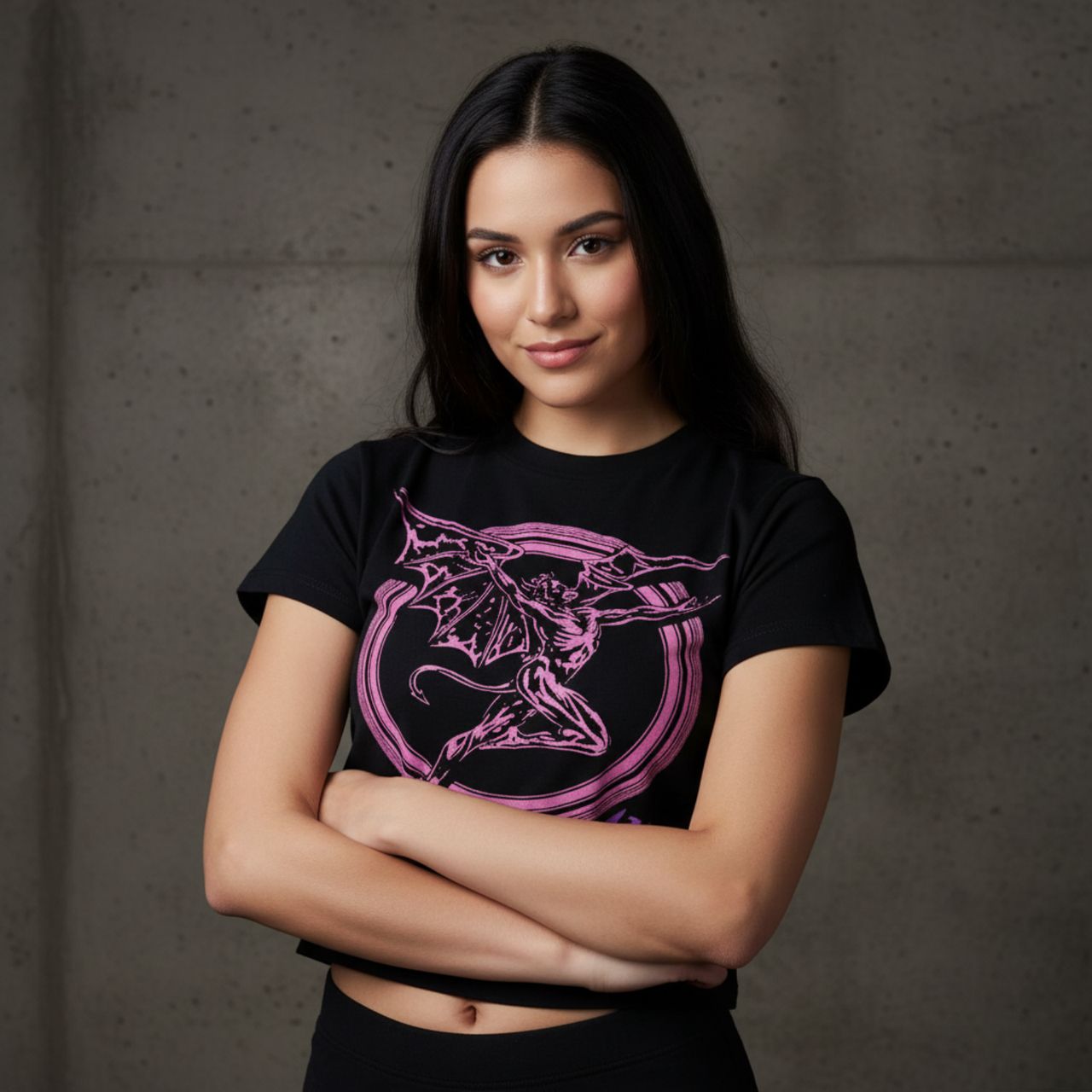 Black Sabbath - Daemon Womens Black Crop Top - 100% Official Merchandise - COMING SOON