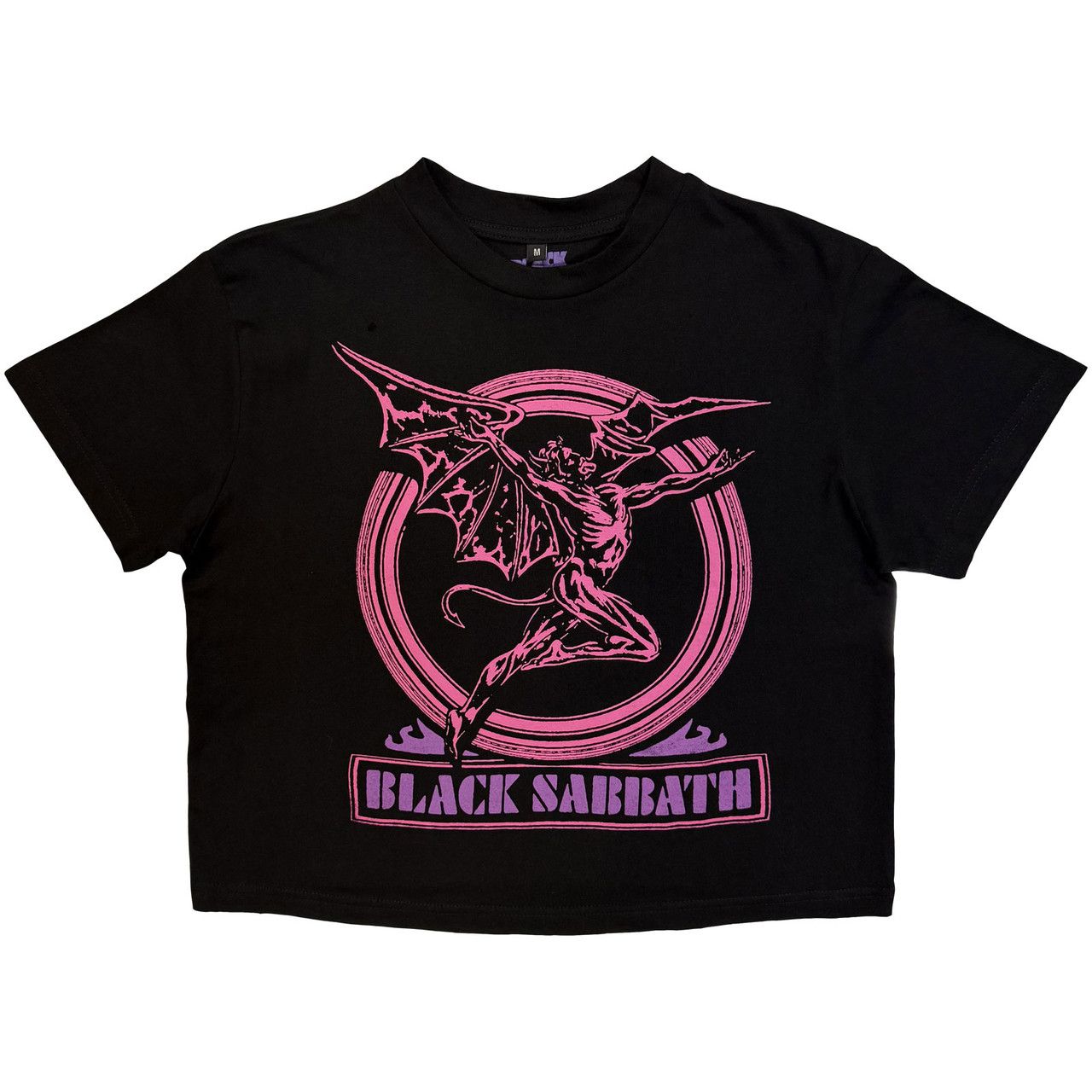Black Sabbath - Daemon Womens Black Crop Top - 100% Official Merchandise - COMING SOON