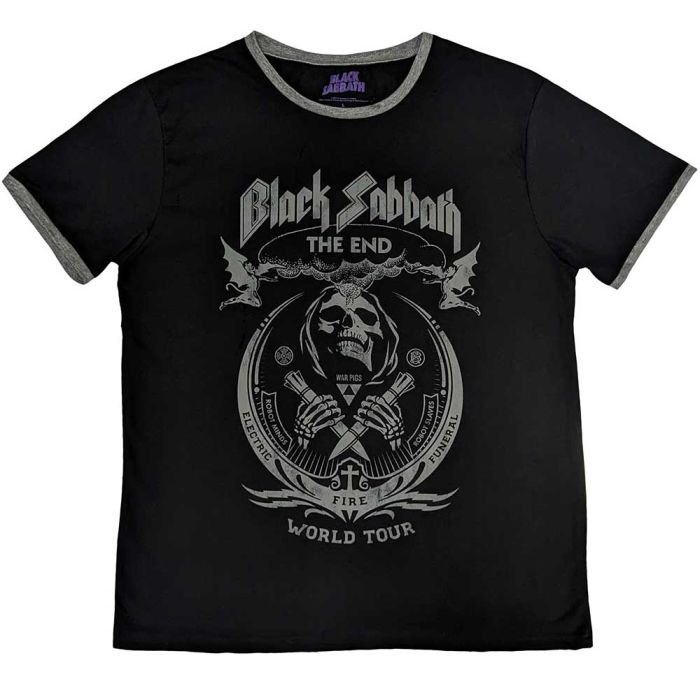 Black Sabbath - The End Black Ringer Shirt