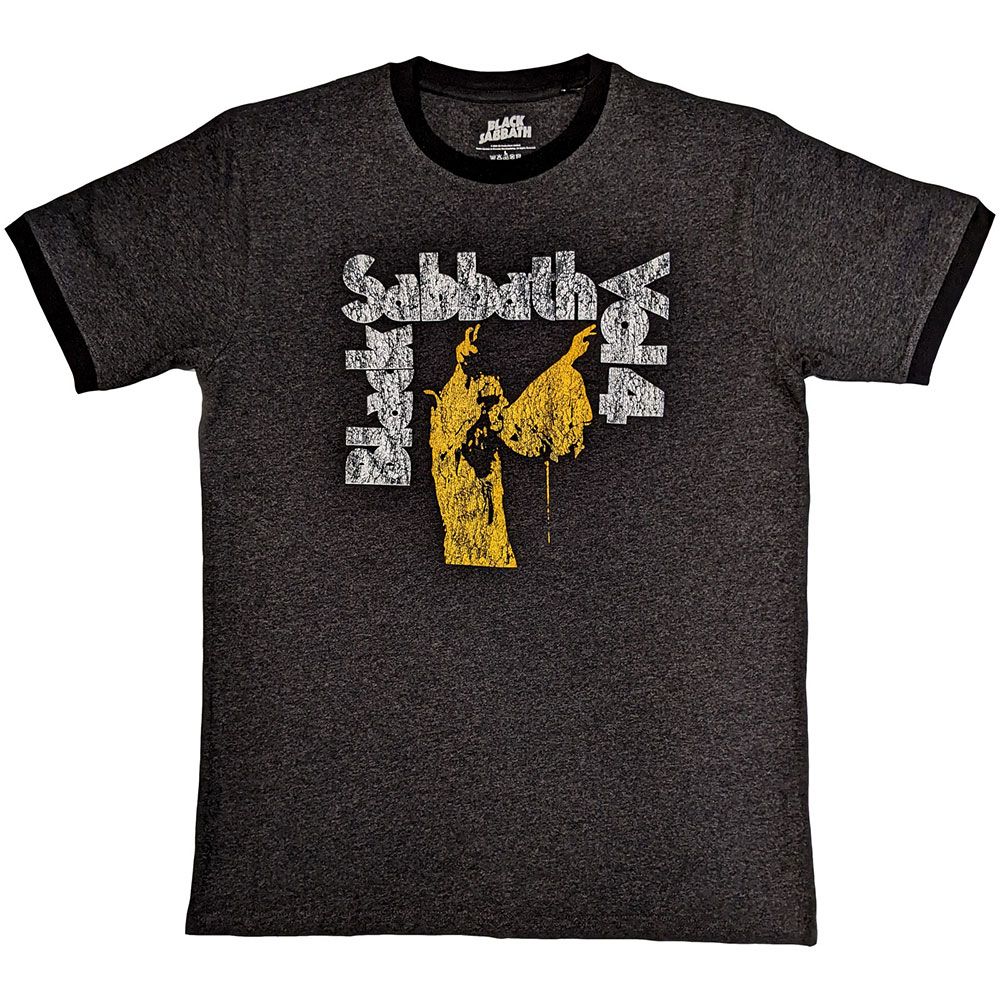 Black Sabbath - Vol. 4 Charcoal Ringer Shirt - COMING SOON