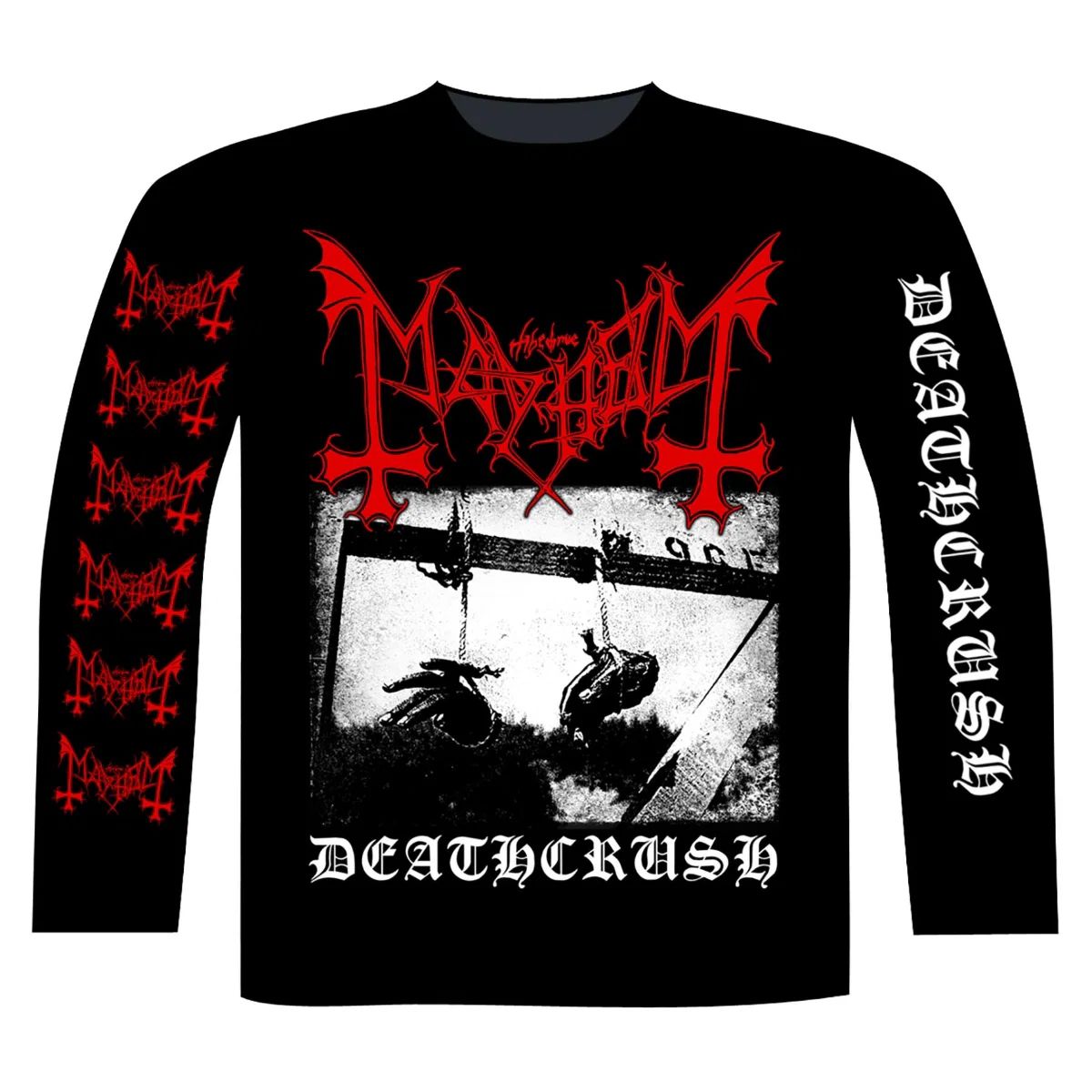 Mayhem - Deathcrush Black Long Sleeve Shirt - 100% Official Merchandise - COMING SOON