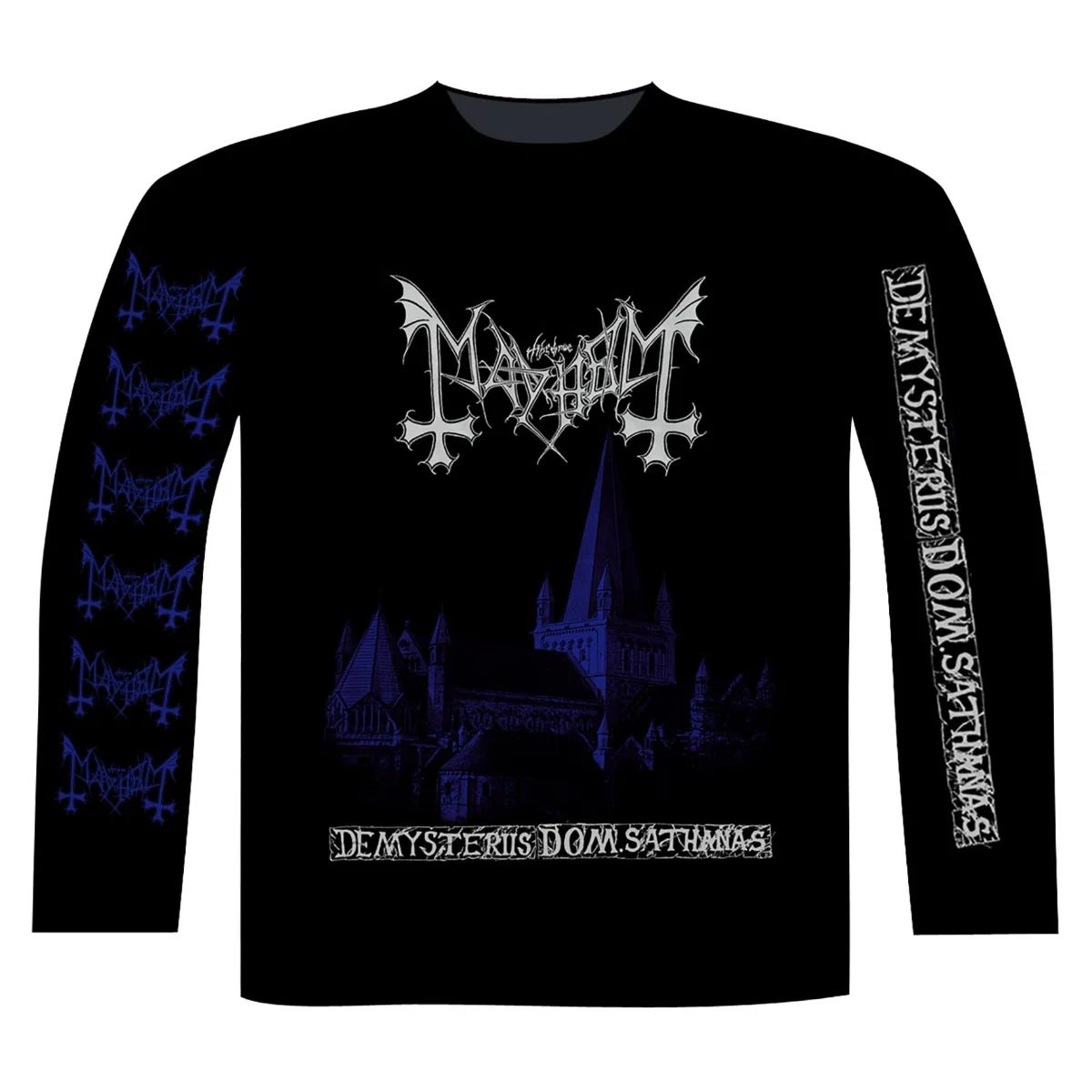 Mayhem - De Mysteriis Dom Sathanas (Logo 2) Long Sleeve Black Shirt