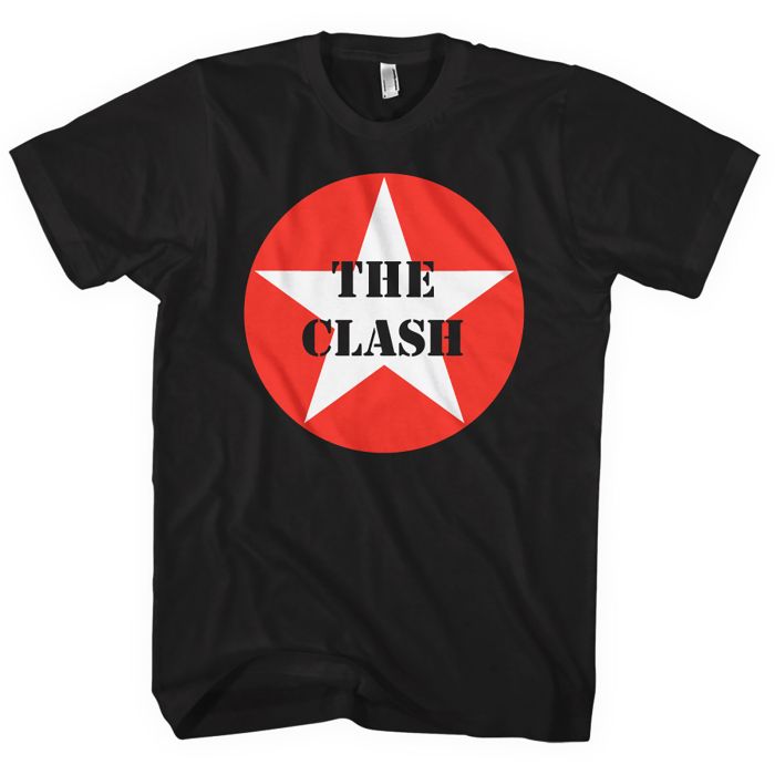 Clash, The - Star Logo Black Shirt