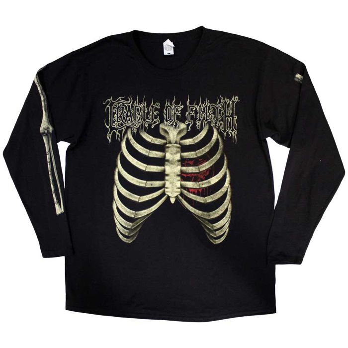 Cradle Of Filth - Skeleton Long Sleeve Black Shirt