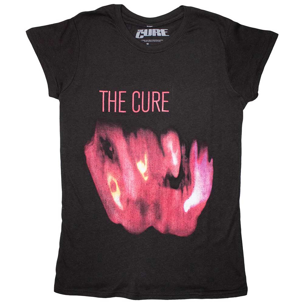 Cure - Pornography Womens Fitted Black Shirt