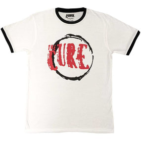 Cure - Logo White Ringer Shirt