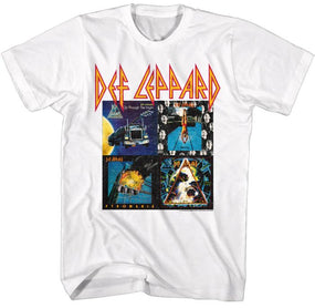 Def Leppard - 80s Albums White Shirt