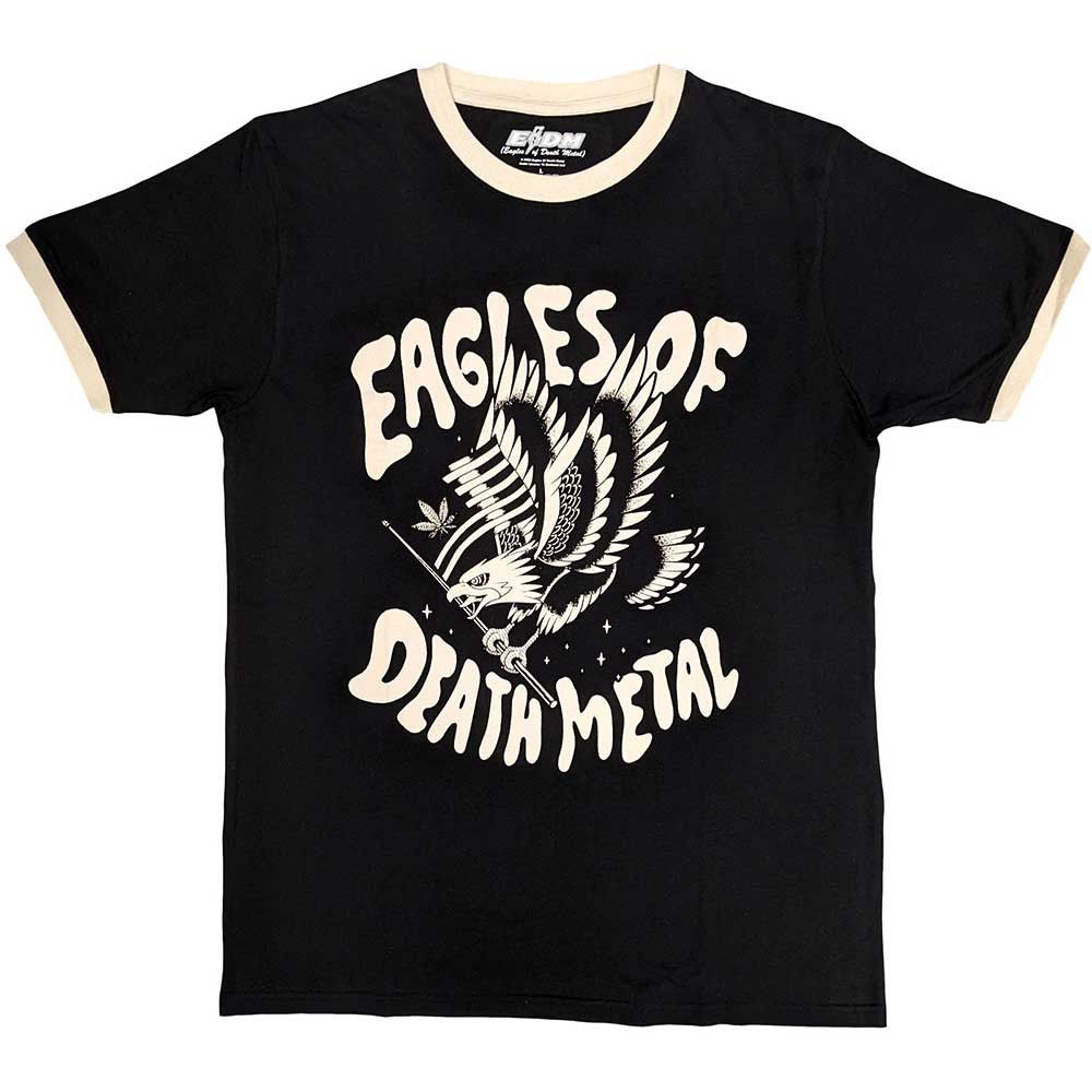 Eagles Of Death Metal - Eagle Black Ringer Shirt - 100% Official Merchandise - COMING SOON