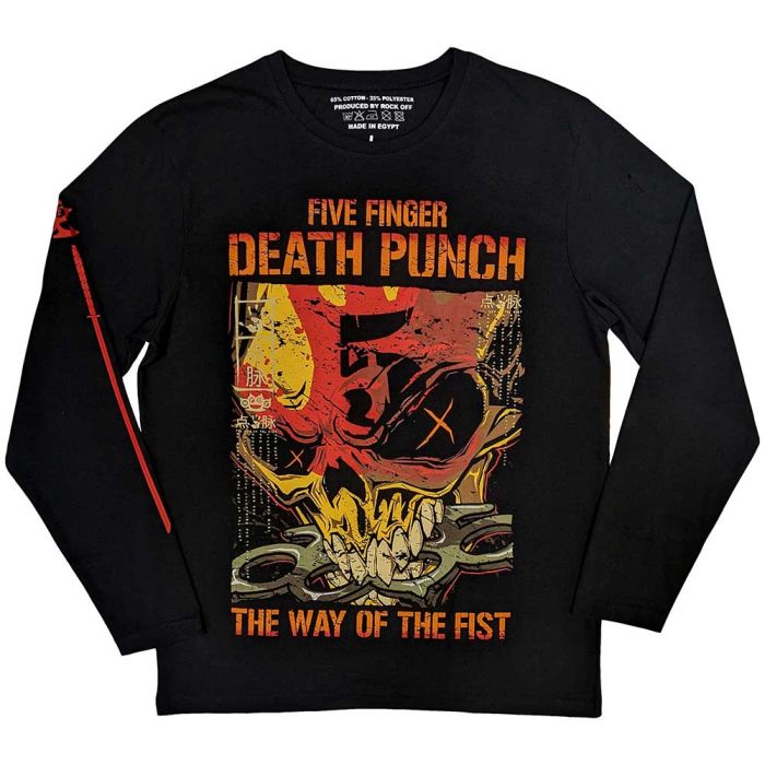 Five Finger Death Punch - Way Of The Fist Long Sleeve Black Shirt