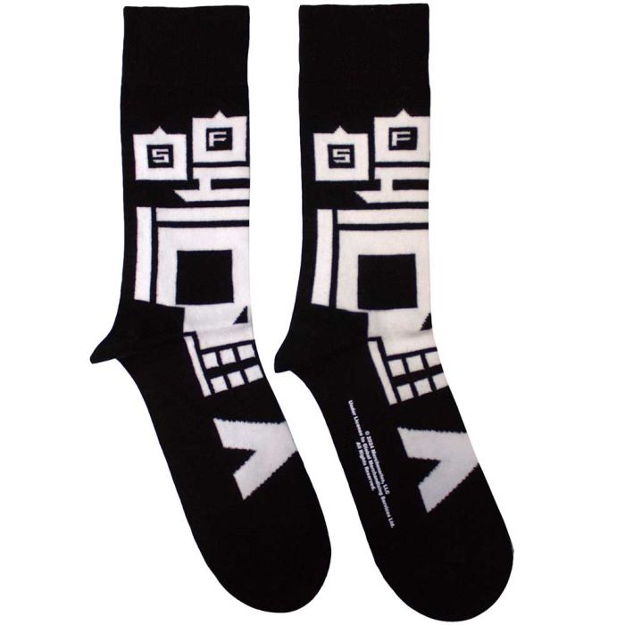 Five Finger Death Punch - Crew Socks (Fits Sizes 7 to 11) - Pixel Skull