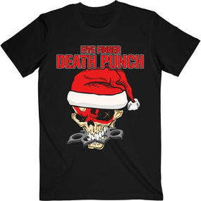 Five Finger Death Punch - Knucklehead Santa Xmas Black Shirt