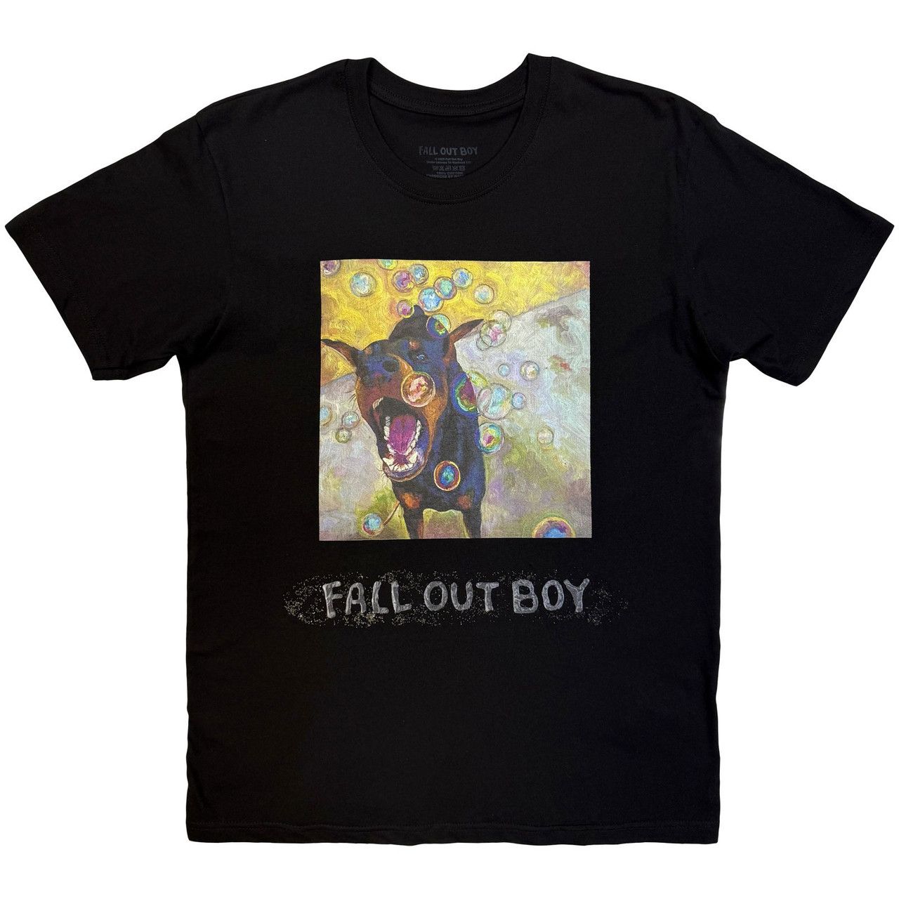 Fall Out Boy - Dog Painting Black Shirt - 100% Official Merchandise
