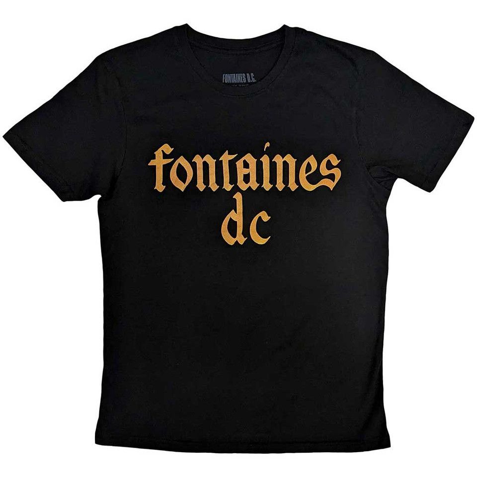 Fontaines D.C. - Gothic Logo Black Shirt - 100% Official Merchandise