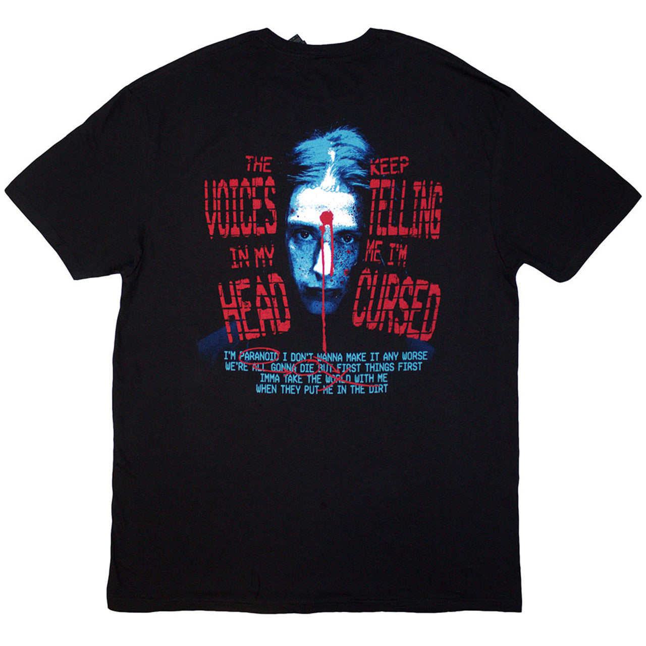 Falling In Reverse - Voice Collage Black Shirt