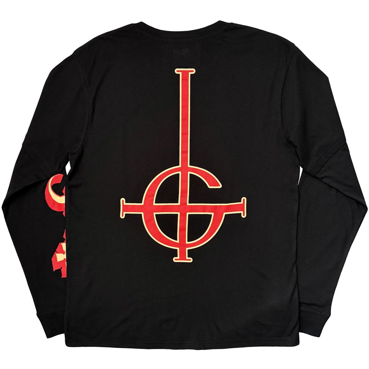Ghost - Serpent and Grucifix Layered Long Sleeve Black Shirt - COMING SOON