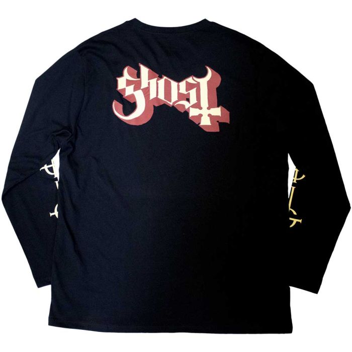 Ghost - Papa & Radient Ghouls Long Sleeve Black Shirt
