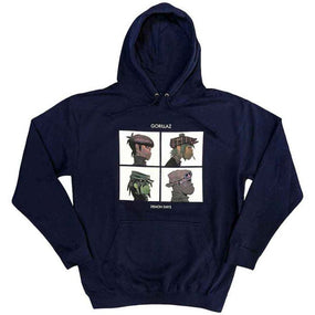 Gorillaz - Pullover Navy Hoodie (Demon Days)