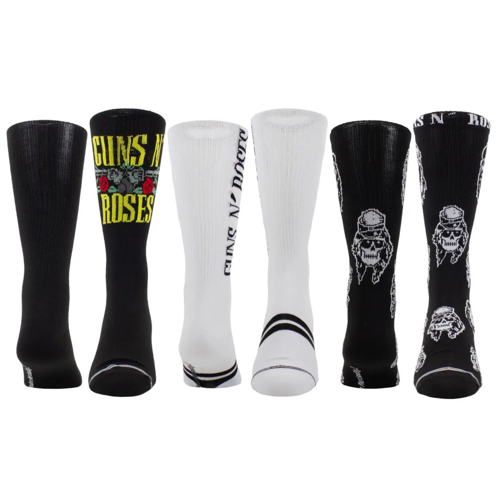 Guns N Roses - Crew Socks (3 Pack In Gift Box)