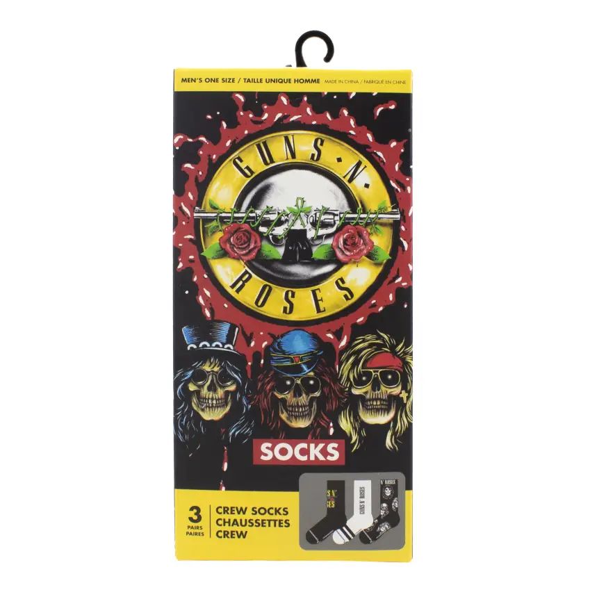 Guns N Roses - Crew Socks (3 Pack In Gift Box)