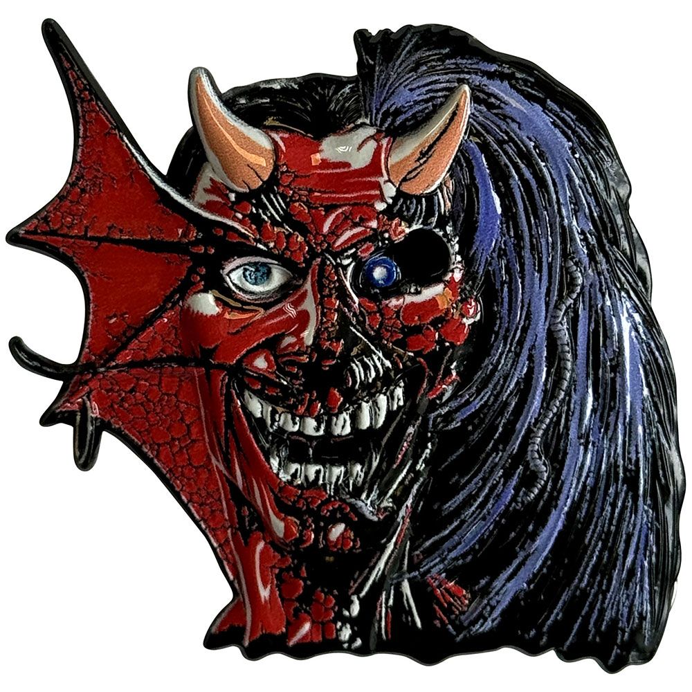 Iron Maiden - Enamel Pin Badge (85mm x90mm Boxed Large Premium) - Purgatory Eddie