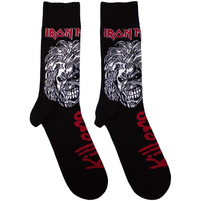 Iron Maiden - Crew Socks (Fits Sizes 7 to 11) - Killers Large Eddie
